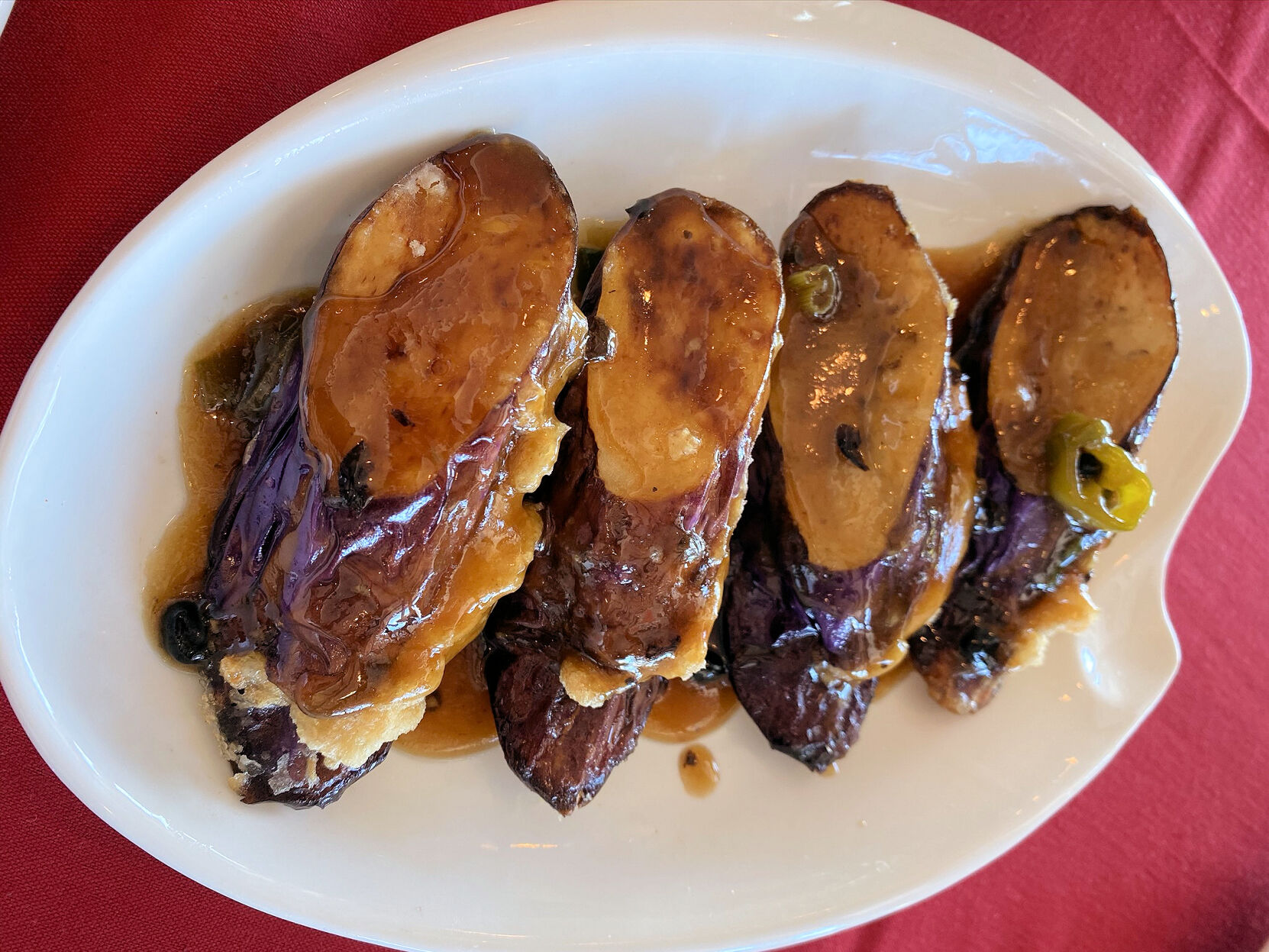 stuff eggplant at brother seafood